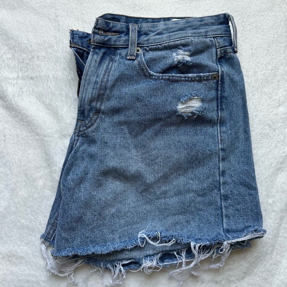Lucky Brand Blue Denim Distressed Shorts